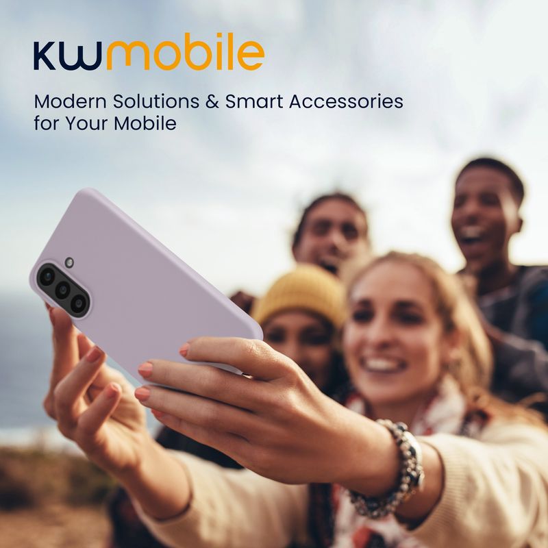 Laptop, Telefoane si Tablete - Telefoane mobile si accesorii - Accesorii Telefoane - Huse telefoane - Husa Kwmobile pentru Samsung Galaxy A57 5G, incarcare wireless, silicon, mov, TPU - Infinity.ro