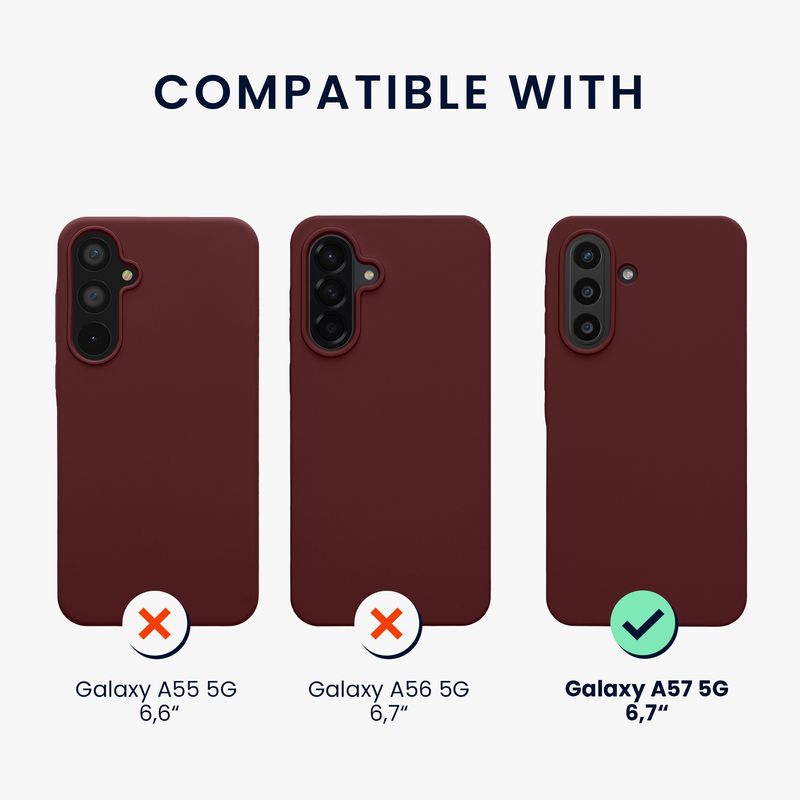 Laptop, Telefoane si Tablete - Telefoane mobile si accesorii - Accesorii Telefoane - Huse telefoane - Husa Kwmobile pentru Samsung Galaxy A57 5G, incarcare wireless, silicon, mov - Infinity.ro