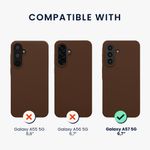 Laptop, Telefoane si Tablete - Telefoane mobile si accesorii - Accesorii Telefoane - Huse telefoane - Husa Kwmobile pentru Samsung Galaxy A57 5G, incarcare wireless, silicon, maro - Infinity.ro