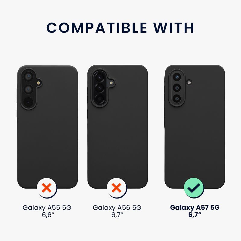 Laptop, Telefoane si Tablete - Telefoane mobile si accesorii - Accesorii Telefoane - Huse telefoane - Husa Kwmobile pentru Samsung Galaxy A57 5G, incarcare wireless, silicon, negru - Infinity.ro