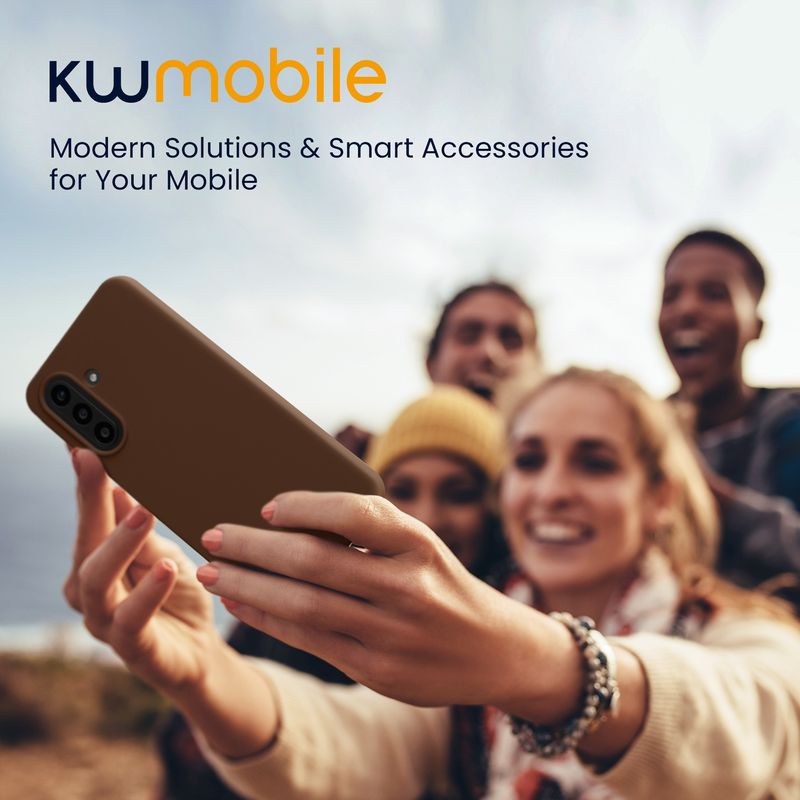 Laptop, Telefoane si Tablete - Telefoane mobile si accesorii - Accesorii Telefoane - Huse telefoane - Husa Kwmobile pentru Samsung Galaxy A57 5G, incarcare wireless, silicon, maro - Infinity.ro