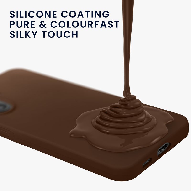 Laptop, Telefoane si Tablete - Telefoane mobile si accesorii - Accesorii Telefoane - Huse telefoane - Husa Kwmobile pentru Samsung Galaxy A57 5G, incarcare wireless, silicon, maro - Infinity.ro