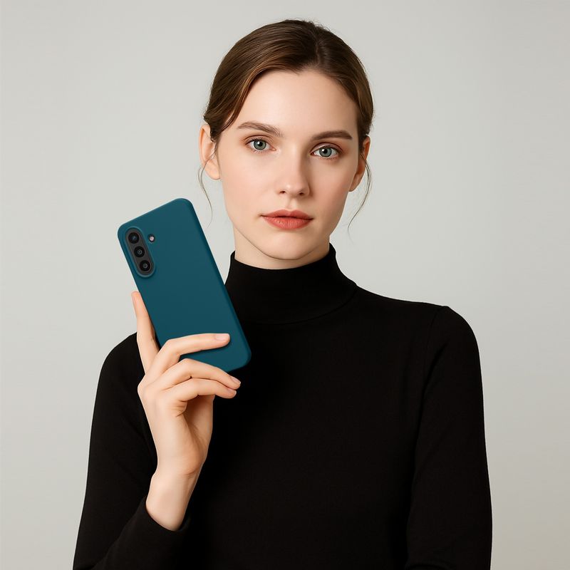 Laptop, Telefoane si Tablete - Telefoane mobile si accesorii - Accesorii Telefoane - Huse telefoane - Husa Kwmobile pentru Samsung Galaxy A57 5G, incarcare wireless, silicon, turcoaz - Infinity.ro