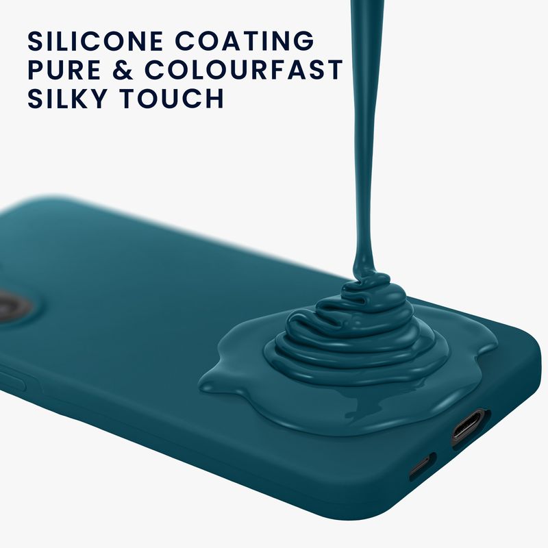 Laptop, Telefoane si Tablete - Telefoane mobile si accesorii - Accesorii Telefoane - Huse telefoane - Husa Kwmobile pentru Samsung Galaxy A57 5G, incarcare wireless, silicon, turcoaz - Infinity.ro