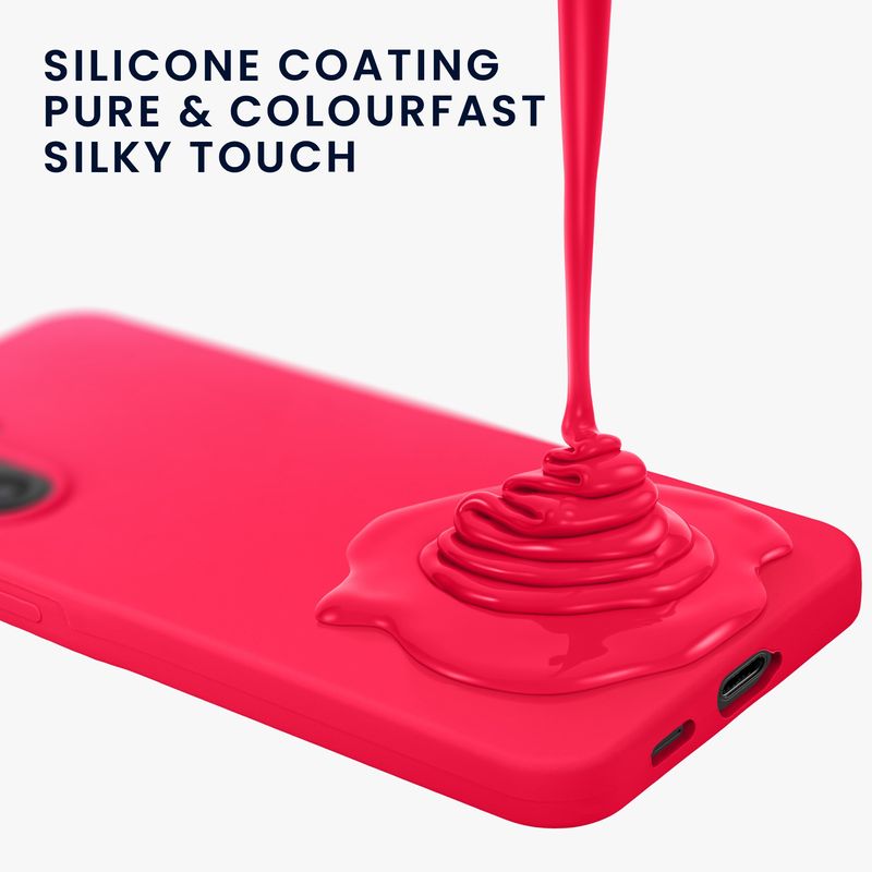Laptop, Telefoane si Tablete - Telefoane mobile si accesorii - Accesorii Telefoane - Huse telefoane - Husa Kwmobile pentru Samsung Galaxy A57 5G, incarcare wireless, silicon, roz - Infinity.ro