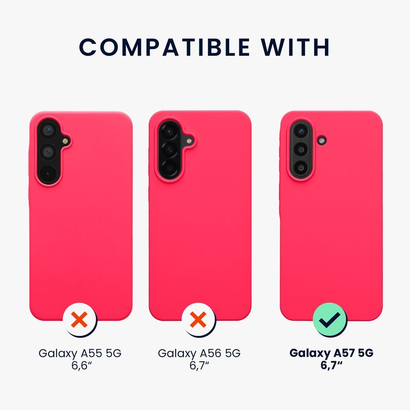 Laptop, Telefoane si Tablete - Telefoane mobile si accesorii - Accesorii Telefoane - Huse telefoane - Husa Kwmobile pentru Samsung Galaxy A57 5G, incarcare wireless, silicon, roz - Infinity.ro