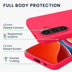 Laptop, Telefoane si Tablete - Telefoane mobile si accesorii - Accesorii Telefoane - Huse telefoane - Husa Kwmobile pentru Samsung Galaxy A57 5G, incarcare wireless, silicon, roz - Infinity.ro