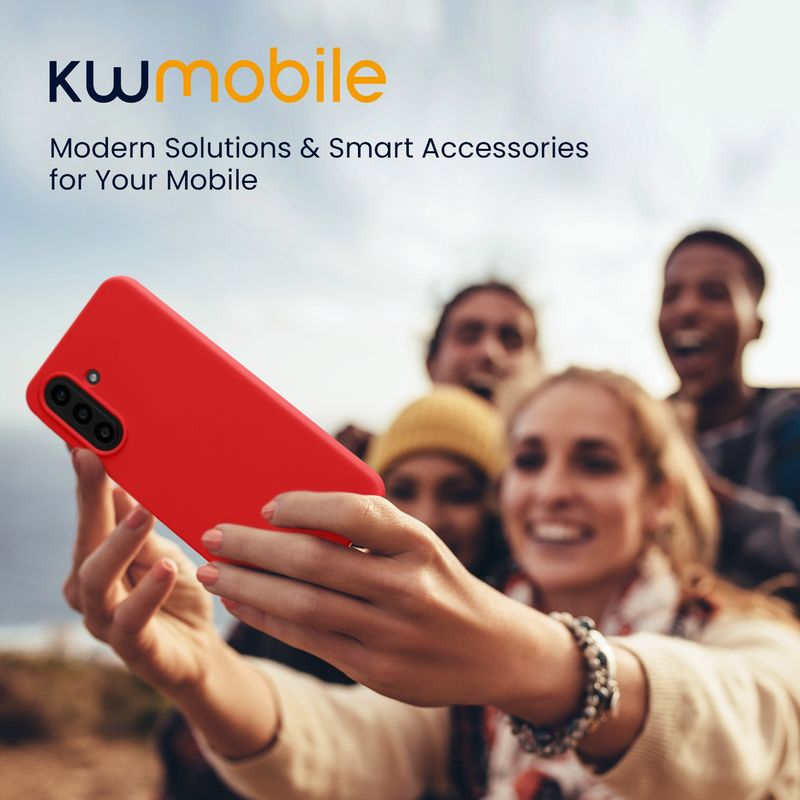 Laptop, Telefoane si Tablete - Telefoane mobile si accesorii - Accesorii Telefoane - Huse telefoane - Husa Kwmobile pentru Samsung Galaxy A57 5G, incarcare wireless, silicon, rosu - Infinity.ro