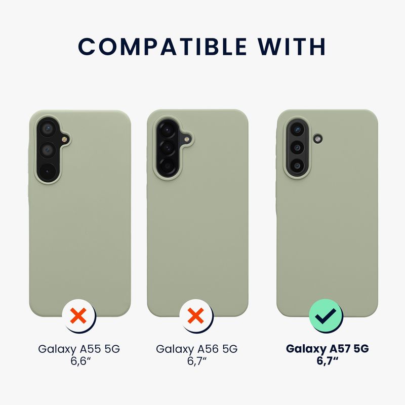 Laptop, Telefoane si Tablete - Telefoane mobile si accesorii - Accesorii Telefoane - Huse telefoane - Husa Kwmobile pentru Samsung Galaxy A57 5G, incarcare wireless, silicon, verde - Infinity.ro