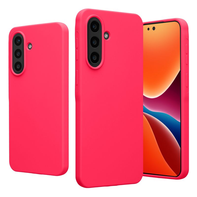 Laptop, Telefoane si Tablete - Telefoane mobile si accesorii - Accesorii Telefoane - Huse telefoane - Husa Kwmobile pentru Samsung Galaxy A57 5G, incarcare wireless, silicon, roz - Infinity.ro