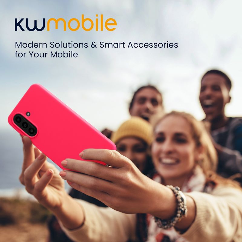 Laptop, Telefoane si Tablete - Telefoane mobile si accesorii - Accesorii Telefoane - Huse telefoane - Husa Kwmobile pentru Samsung Galaxy A57 5G, incarcare wireless, silicon, roz - Infinity.ro