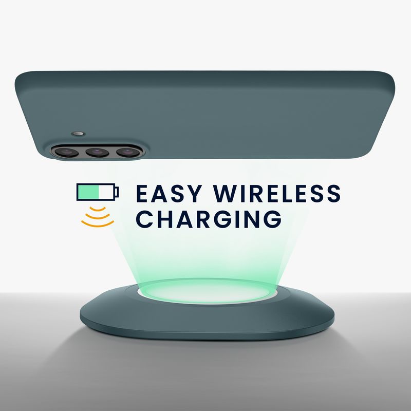 Laptop, Telefoane si Tablete - Telefoane mobile si accesorii - Accesorii Telefoane - Huse telefoane - Husa Kwmobile pentru Samsung Galaxy A57 5G, incarcare wireless, TPU, gri - Infinity.ro