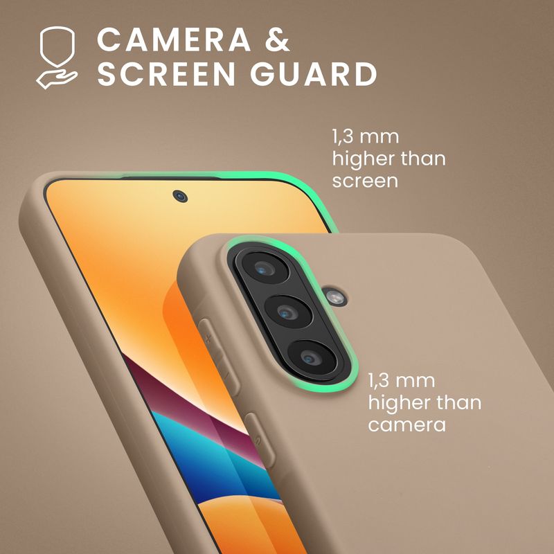 Laptop, Telefoane si Tablete - Telefoane mobile si accesorii - Accesorii Telefoane - Huse telefoane - Husa Kwmobile pentru Samsung Galaxy A57 5G, incarcare wireless, TPU, bej - Infinity.ro