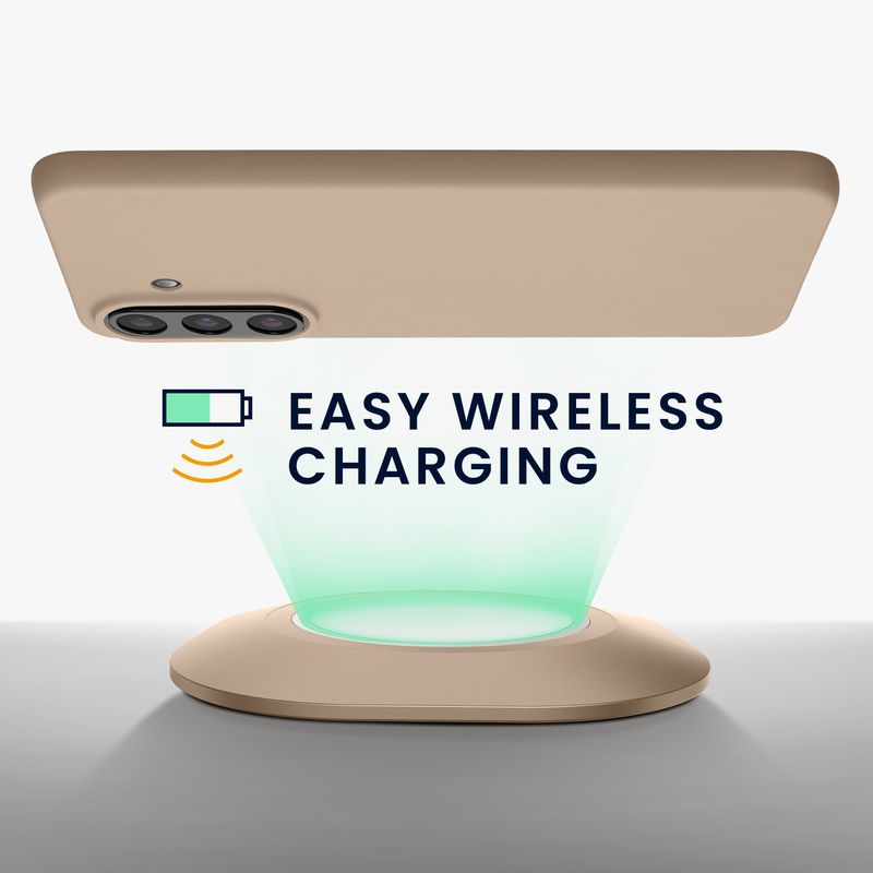 Laptop, Telefoane si Tablete - Telefoane mobile si accesorii - Accesorii Telefoane - Huse telefoane - Husa Kwmobile pentru Samsung Galaxy A57 5G, incarcare wireless, TPU, bej - Infinity.ro