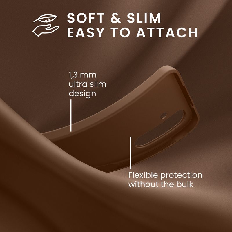 Laptop, Telefoane si Tablete - Telefoane mobile si accesorii - Accesorii Telefoane - Huse telefoane - Husa Kwmobile pentru Samsung Galaxy A57 5G, incarcare wireless, TPU, maro - Infinity.ro