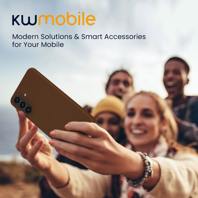 Laptop, Telefoane si Tablete - Telefoane mobile si accesorii - Accesorii Telefoane - Huse telefoane - Husa Kwmobile pentru Samsung Galaxy A57 5G, incarcare wireless, TPU, maro - Infinity.ro