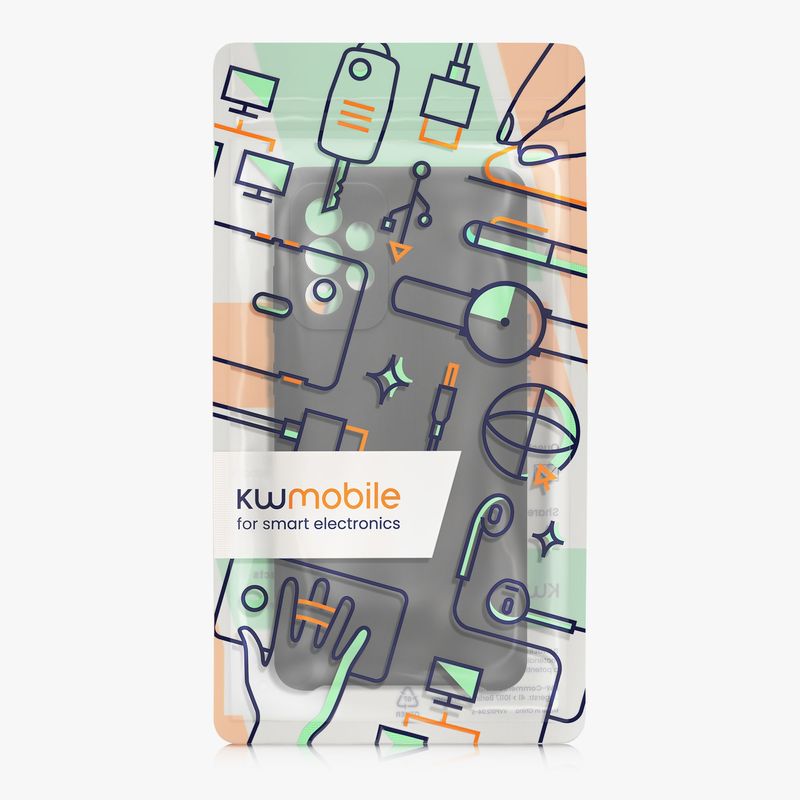 Laptop, Telefoane si Tablete - Telefoane mobile si accesorii - Accesorii Telefoane - Huse telefoane - Husa Kwmobile pentru Samsung Galaxy A72, incarcare wireless, silicon, gri - Infinity.ro
