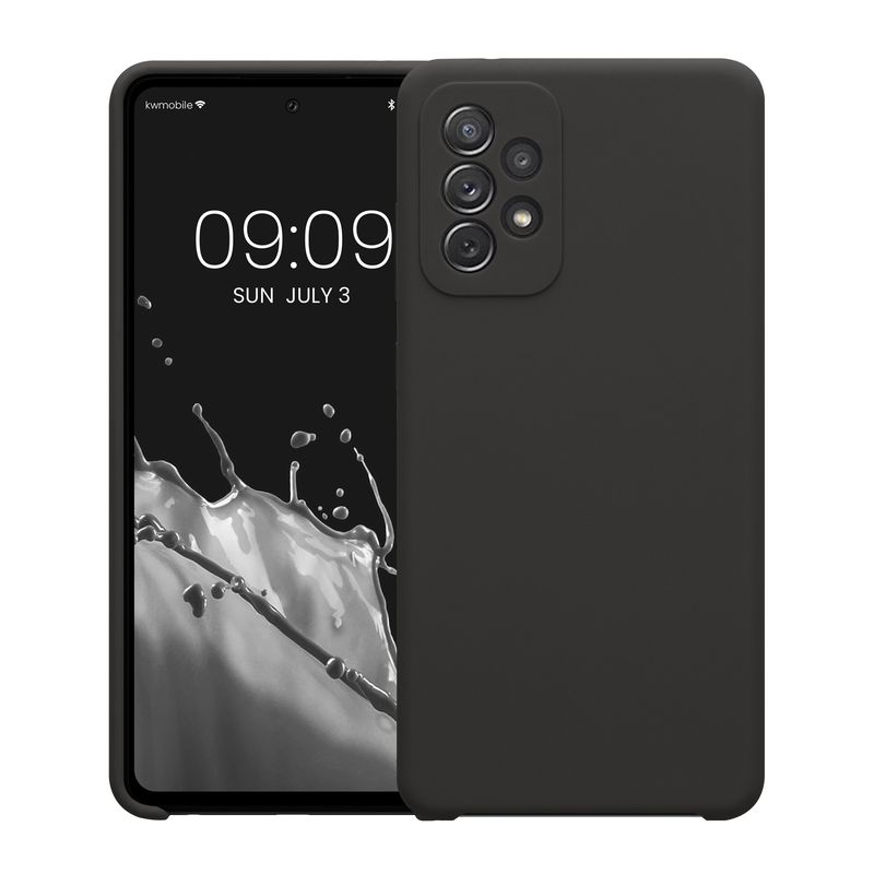 Laptop, Telefoane si Tablete - Telefoane mobile si accesorii - Accesorii Telefoane - Huse telefoane - Husa Kwmobile pentru Samsung Galaxy A72, incarcare wireless, silicon, gri - Infinity.ro