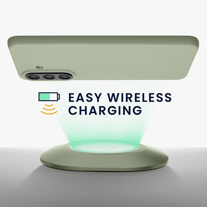 Laptop, Telefoane si Tablete - Telefoane mobile si accesorii - Accesorii Telefoane - Huse telefoane - Husa Kwmobile pentru Samsung Galaxy A57 5G, incarcare wireless, TPU, verde - Infinity.ro