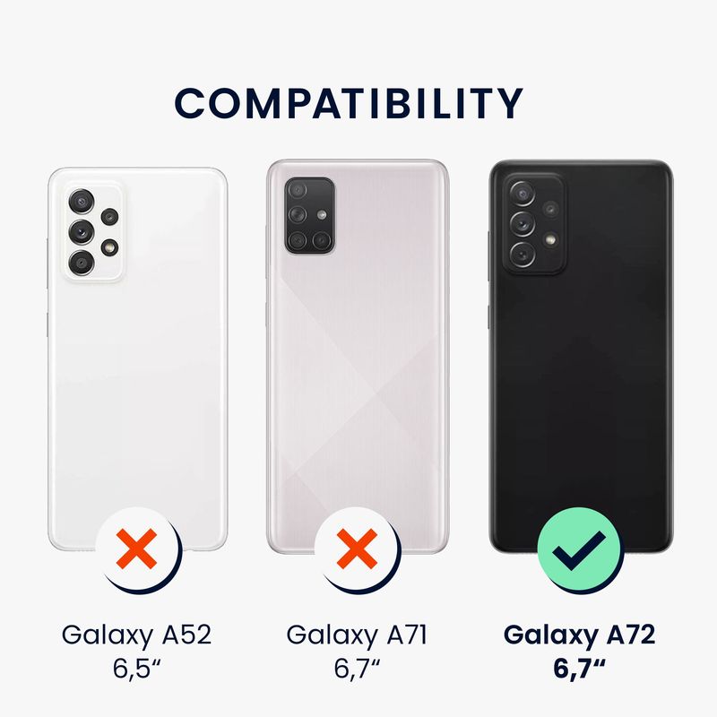 Laptop, Telefoane si Tablete - Telefoane mobile si accesorii - Accesorii Telefoane - Huse telefoane - Husa Kwmobile pentru Samsung Galaxy A72, incarcare wireless, silicon, albastru - Infinity.ro