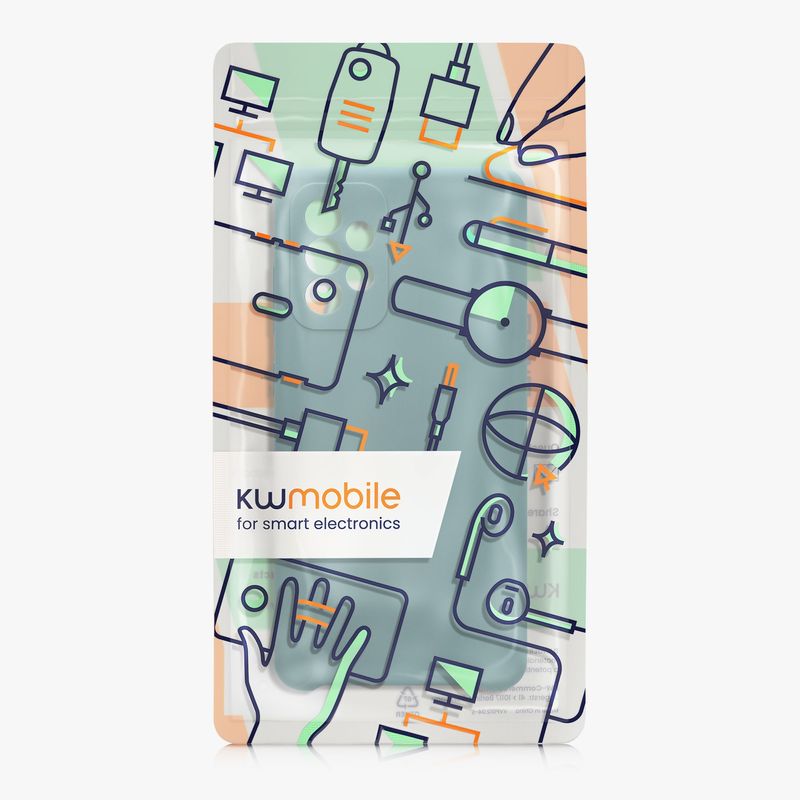 Laptop, Telefoane si Tablete - Telefoane mobile si accesorii - Accesorii Telefoane - Huse telefoane - Husa Kwmobile pentru Samsung Galaxy A72, incarcare wireless, silicon, albastru - Infinity.ro