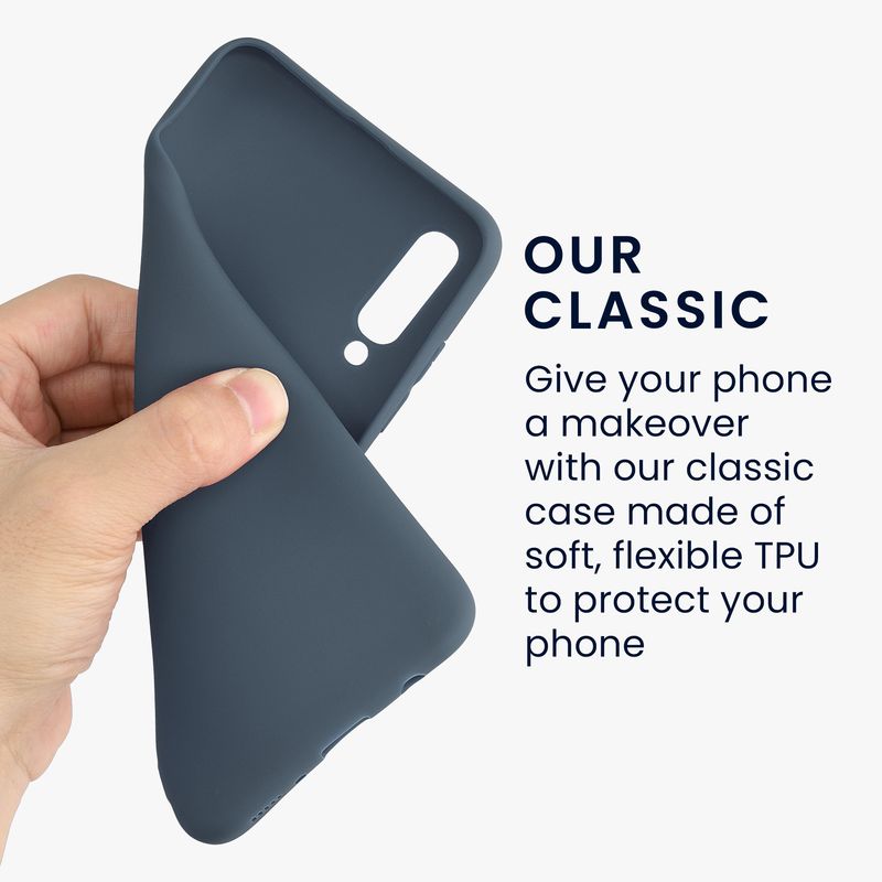 Laptop, Telefoane si Tablete - Telefoane mobile si accesorii - Accesorii Telefoane - Huse telefoane - Husa Kwmobile pentru Samsung Galaxy A70, incarcare wireless, silicon, gri - Infinity.ro