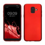 Laptop, Telefoane si Tablete - Telefoane mobile si accesorii - Accesorii Telefoane - Huse telefoane - Husa Kwmobile pentru Samsung Galaxy A6 (2018), anti-alunecare, silicon, rosu - Infinity.ro