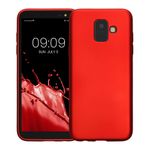 Laptop, Telefoane si Tablete - Telefoane mobile si accesorii - Accesorii Telefoane - Huse telefoane - Husa Kwmobile pentru Samsung Galaxy A6 (2018), anti-alunecare, silicon, rosu - Infinity.ro