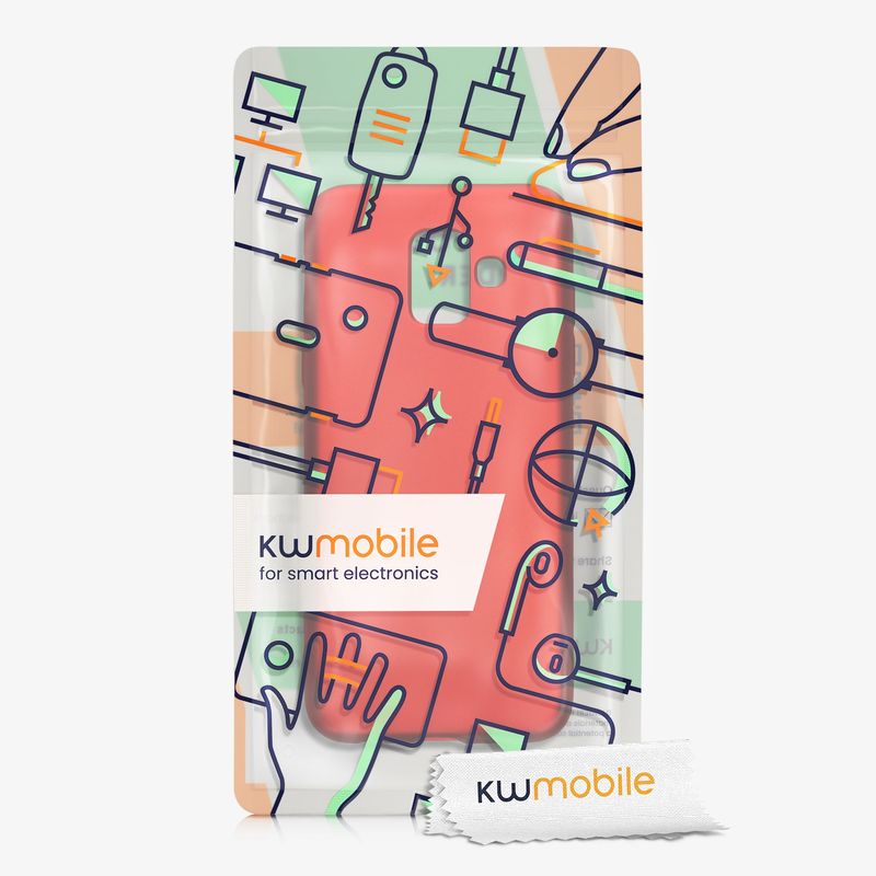 Laptop, Telefoane si Tablete - Telefoane mobile si accesorii - Accesorii Telefoane - Huse telefoane - Husa Kwmobile pentru Samsung Galaxy A6 (2018), anti-alunecare, silicon, rosu - Infinity.ro