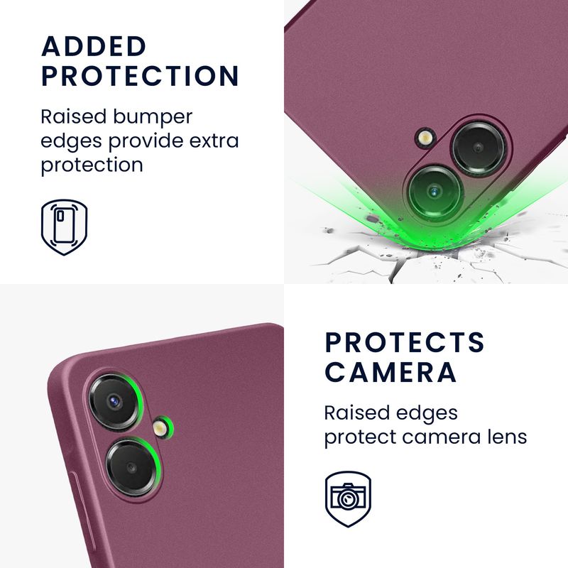 Laptop, Telefoane si Tablete - Telefoane mobile si accesorii - Accesorii Telefoane - Huse telefoane - Husa Kwmobile pentru Samsung Galaxy A06, anti-alunecare, silicon, lavanda - Infinity.ro