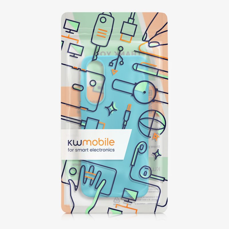 Laptop, Telefoane si Tablete - Telefoane mobile si accesorii - Accesorii Telefoane - Huse telefoane - Husa Kwmobile pentru OnePlus Nord 5, incarcare wireless, silicon, albastru, TPU - Infinity.ro