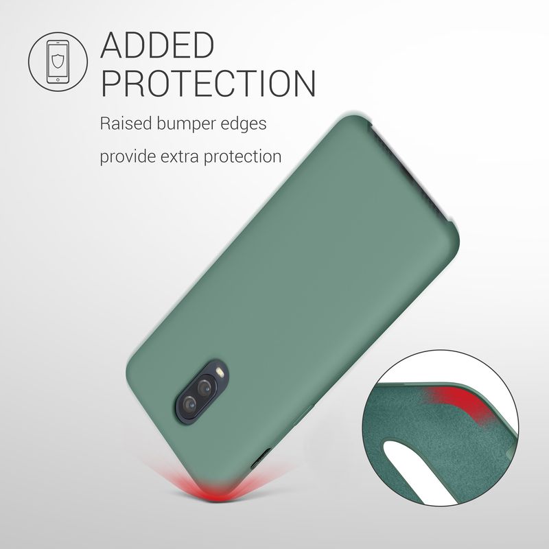 Laptop, Telefoane si Tablete - Telefoane mobile si accesorii - Accesorii Telefoane - Huse telefoane - Husa Kwmobile pentru OnePlus 6T, incarcare wireless, silicon, verde - Infinity.ro