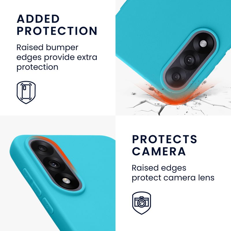 Laptop, Telefoane si Tablete - Telefoane mobile si accesorii - Accesorii Telefoane - Huse telefoane - Husa Kwmobile pentru OnePlus Nord 5, incarcare wireless, silicon, albastru, TPU - Infinity.ro