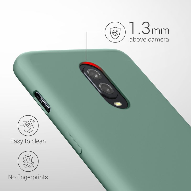Laptop, Telefoane si Tablete - Telefoane mobile si accesorii - Accesorii Telefoane - Huse telefoane - Husa Kwmobile pentru OnePlus 6T, incarcare wireless, silicon, verde - Infinity.ro