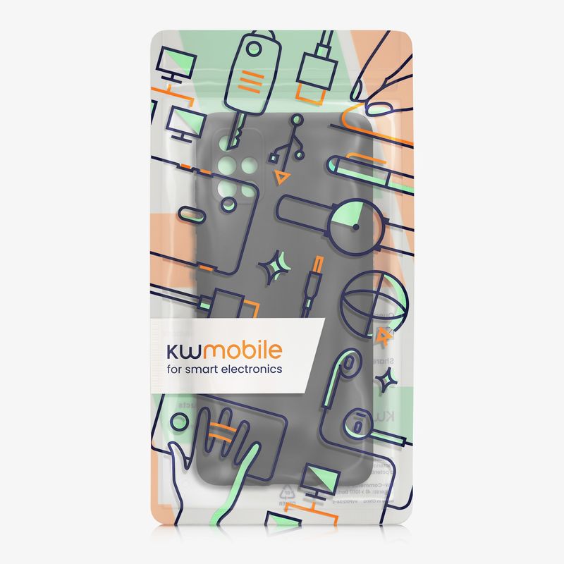 Laptop, Telefoane si Tablete - Telefoane mobile si accesorii - Accesorii Telefoane - Huse telefoane - Husa Kwmobile pentru Samsung Galaxy A51, anti-alunecare, silicon, negru - Infinity.ro