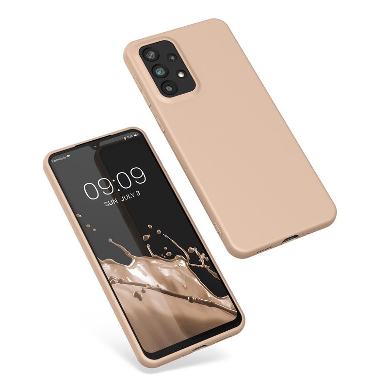 Laptop, Telefoane si Tablete - Telefoane mobile si accesorii - Accesorii Telefoane - Huse telefoane - Husa Kwmobile pentru Samsung Galaxy A33 5G, incarcare wireless, silicon, bej - Infinity.ro