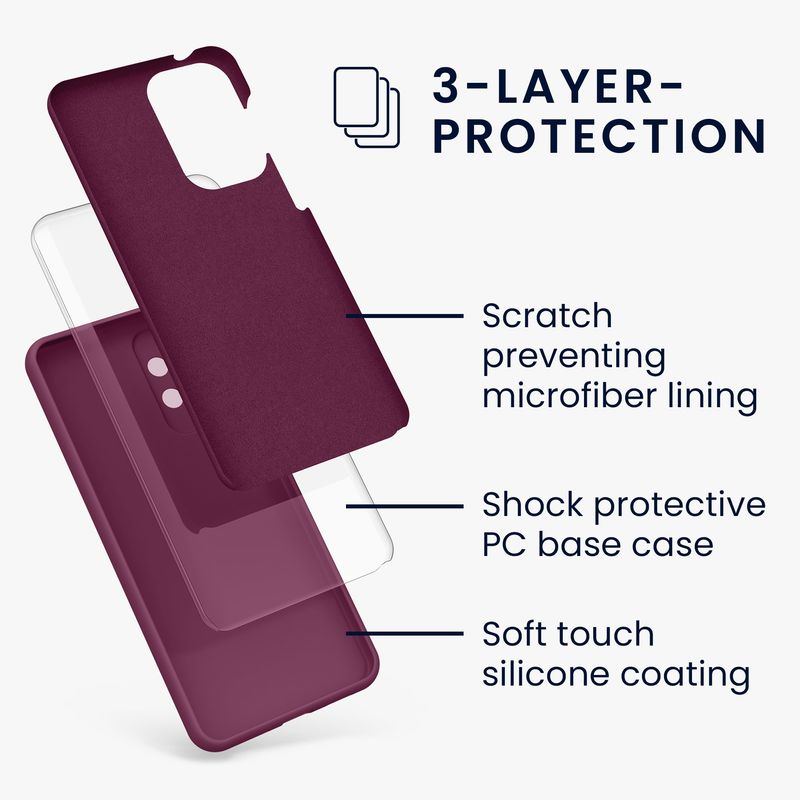 Laptop, Telefoane si Tablete - Telefoane mobile si accesorii - Accesorii Telefoane - Huse telefoane - Husa Kwmobile pentru Samsung Galaxy A33 5G, incarcare wireless, anti-alunecare, silicon, mov - Infinity.ro
