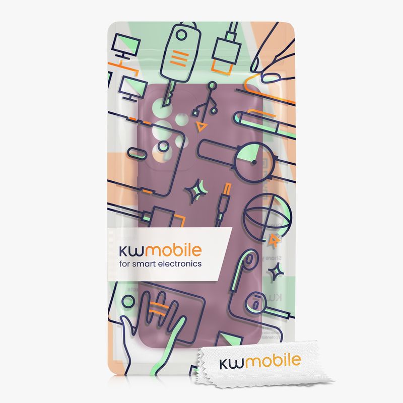 Laptop, Telefoane si Tablete - Telefoane mobile si accesorii - Accesorii Telefoane - Huse telefoane - Husa Kwmobile pentru Samsung Galaxy A33 5G, incarcare wireless, anti-alunecare, silicon, mov - Infinity.ro