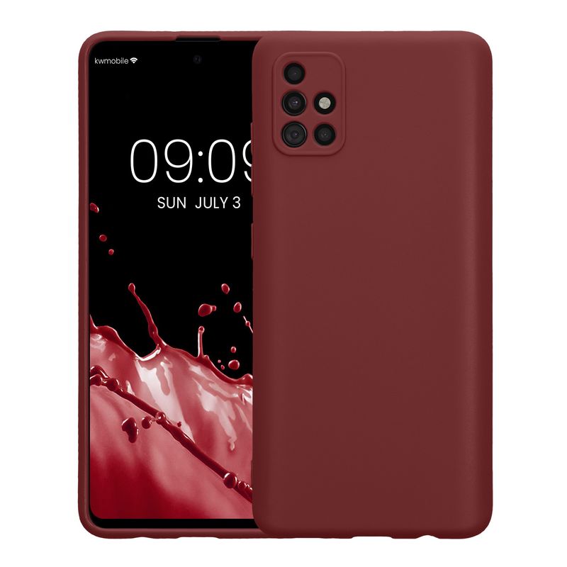 Laptop, Telefoane si Tablete - Telefoane mobile si accesorii - Accesorii Telefoane - Huse telefoane - Husa Kwmobile pentru Samsung Galaxy A51, anti-alunecare, silicon, mov - Infinity.ro
