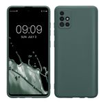 Laptop, Telefoane si Tablete - Telefoane mobile si accesorii - Accesorii Telefoane - Huse telefoane - Husa Kwmobile pentru Samsung Galaxy A51, anti-alunecare, silicon, albastru verzui - Infinity.ro