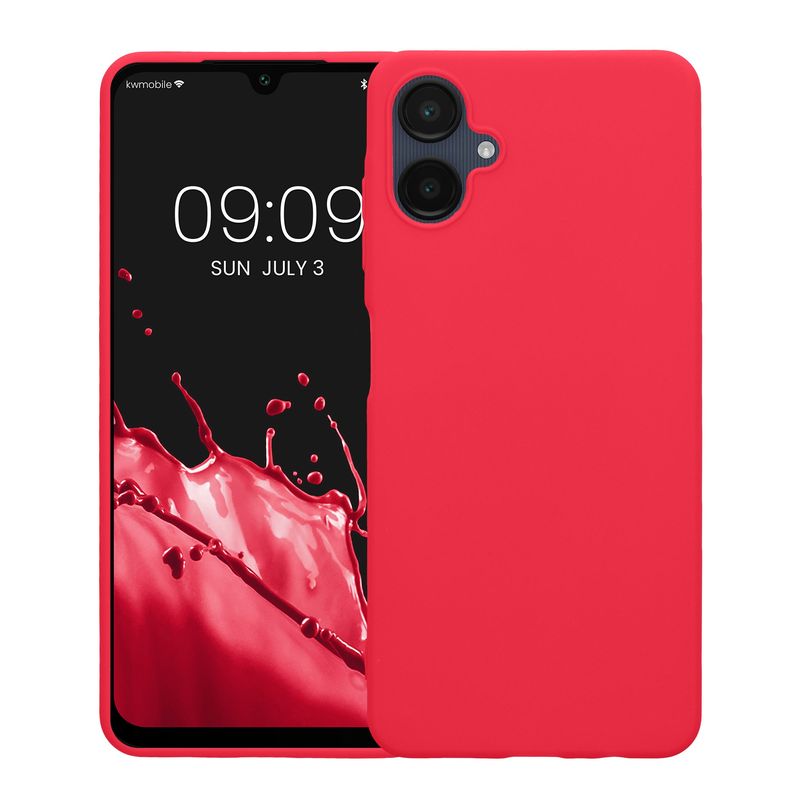 Laptop, Telefoane si Tablete - Telefoane mobile si accesorii - Accesorii Telefoane - Huse telefoane - Husa Kwmobile pentru Samsung Galaxy A06, incarcare wireless, silicon, roz - Infinity.ro