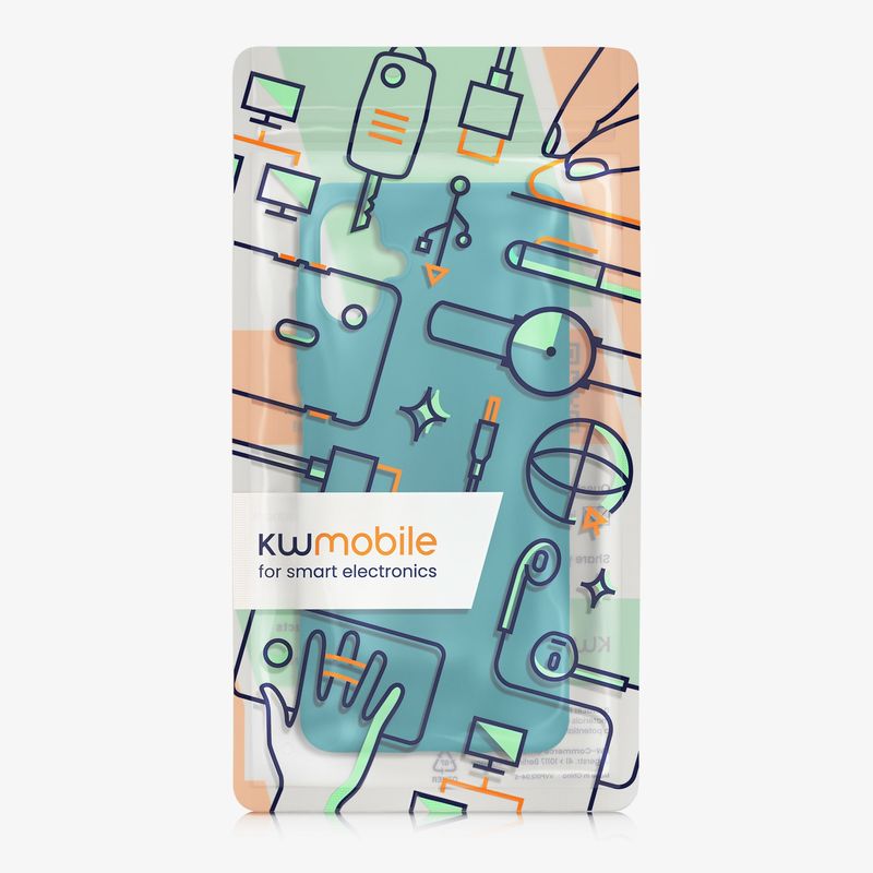 Laptop, Telefoane si Tablete - Telefoane mobile si accesorii - Accesorii Telefoane - Huse telefoane - Husa Kwmobile pentru Samsung Galaxy A06, incarcare wireless, silicon, turcoaz - Infinity.ro