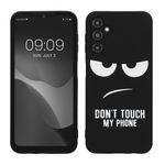 Laptop, Telefoane si Tablete - Telefoane mobile si accesorii - Accesorii Telefoane - Huse telefoane - Husa Kwmobile pentru Samsung Galaxy A14 5G, anti-alunecare, silicon, alb, negru - Infinity.ro