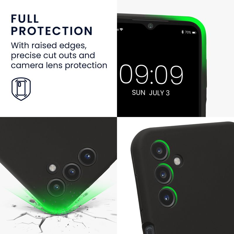 Laptop, Telefoane si Tablete - Telefoane mobile si accesorii - Accesorii Telefoane - Huse telefoane - Husa Kwmobile pentru Samsung Galaxy A14 5G, anti-alunecare, silicon, gri - Infinity.ro