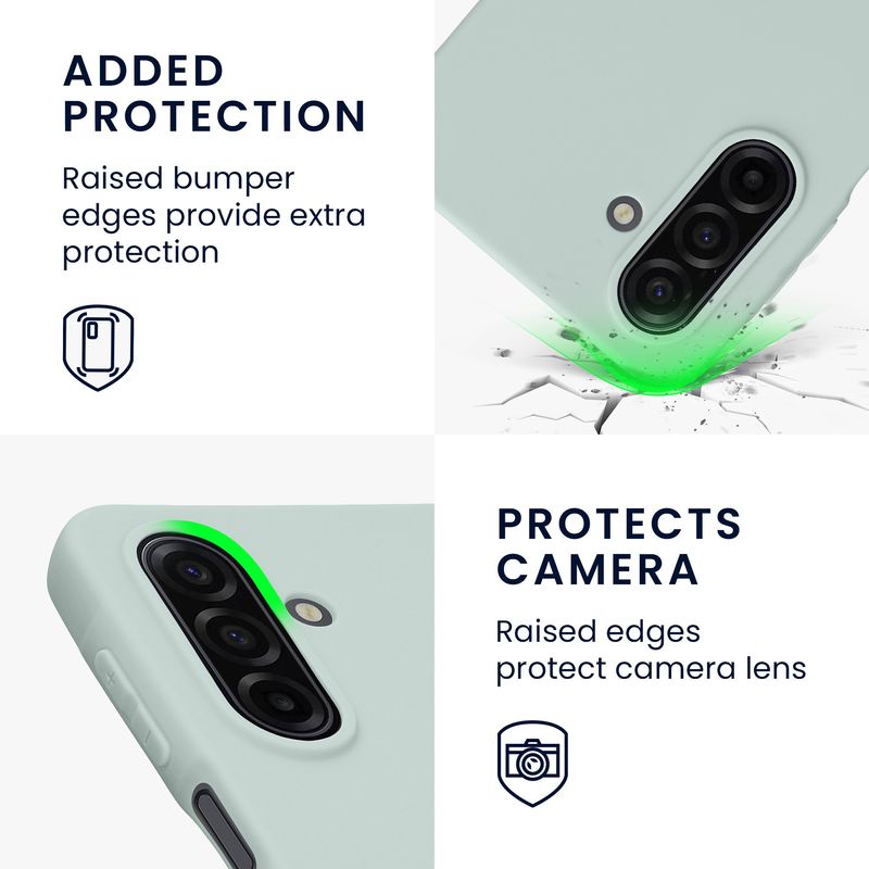 Laptop, Telefoane si Tablete - Telefoane mobile si accesorii - Accesorii Telefoane - Huse telefoane - Husa Kwmobile pentru Samsung Galaxy A17 4G/5G, incarcare wireless, TPU, menta - Infinity.ro