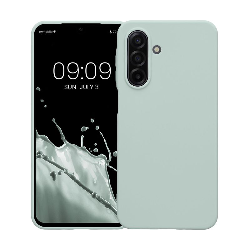 Laptop, Telefoane si Tablete - Telefoane mobile si accesorii - Accesorii Telefoane - Huse telefoane - Husa Kwmobile pentru Samsung Galaxy A17 4G/5G, incarcare wireless, TPU, menta - Infinity.ro