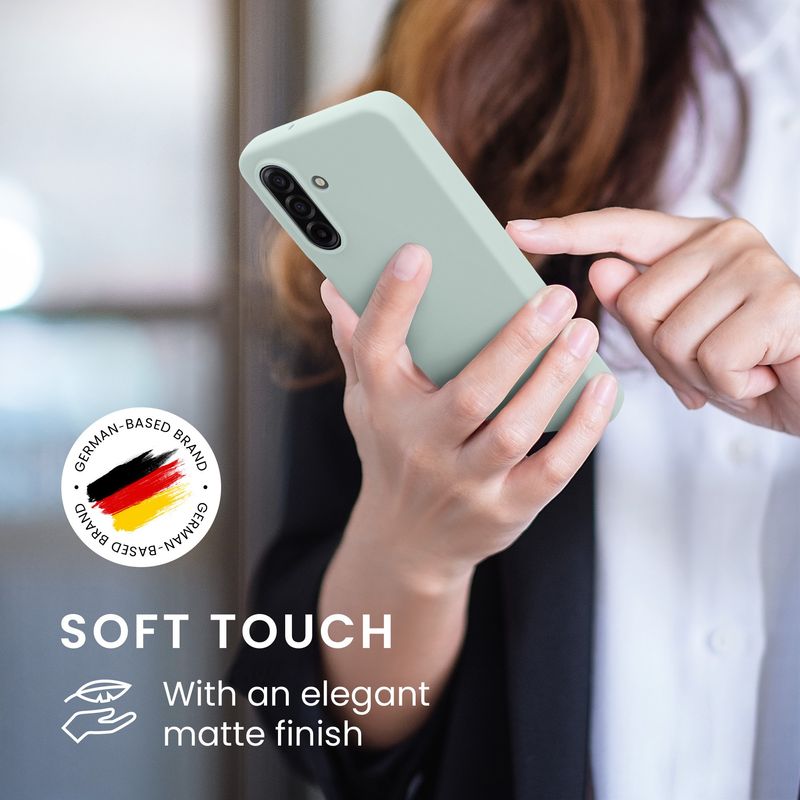 Laptop, Telefoane si Tablete - Telefoane mobile si accesorii - Accesorii Telefoane - Huse telefoane - Husa Kwmobile pentru Samsung Galaxy A17 4G/5G, incarcare wireless, TPU, menta - Infinity.ro