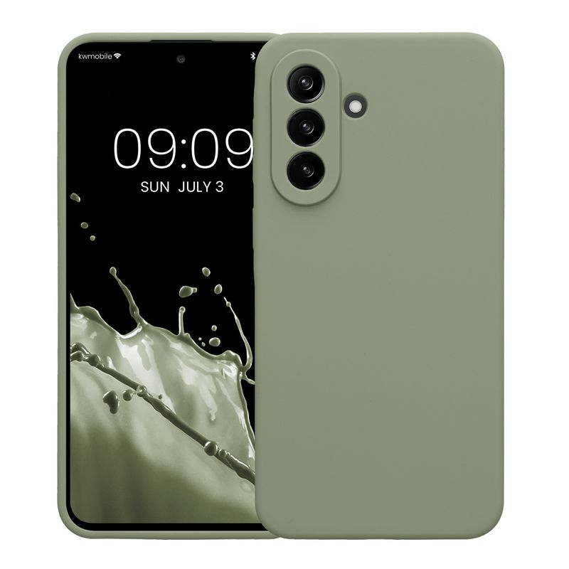 Laptop, Telefoane si Tablete - Telefoane mobile si accesorii - Accesorii Telefoane - Huse telefoane - Husa Kwmobile pentru Samsung Galaxy A37 5G, anti-alunecare, silicon, verde - Infinity.ro