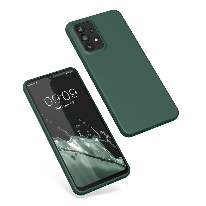 Laptop, Telefoane si Tablete - Telefoane mobile si accesorii - Accesorii Telefoane - Huse telefoane - Husa Kwmobile pentru Samsung Galaxy A33 5G, incarcare wireless, silicon, verde - Infinity.ro