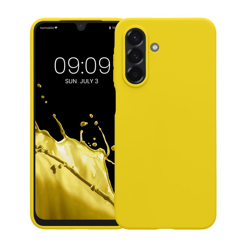 Laptop, Telefoane si Tablete - Telefoane mobile si accesorii - Accesorii Telefoane - Huse telefoane - Husa Kwmobile pentru Samsung Galaxy A26 5G, incarcare wireless, silicon, galben - Infinity.ro